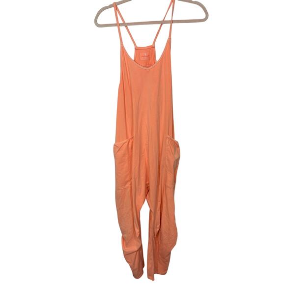 FP Free People Movement Hot Shot One Piece XS Coral Pink Orange Jumpsuit - Picture 2 of 5